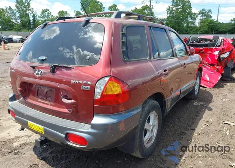 2004 Hyundai Santa Fe Gls/Lx z USA, uszkodzony, nr VIN KM8SC13E64U833616